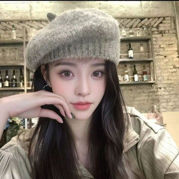 限時特賣 韓國新款 秋冬新款 馬海毛 貝蕾帽 針織帽 毛帽 秋冬季新款韓系百搭針織帽女保暖貝雷帽顯臉小文藝畫家帽子