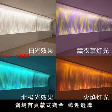 【台灣公司保固】水紋燈3D動態洗墻燈網紅臥室床頭背景墻氛圍燈KTV酒吧LED客廳壁燈