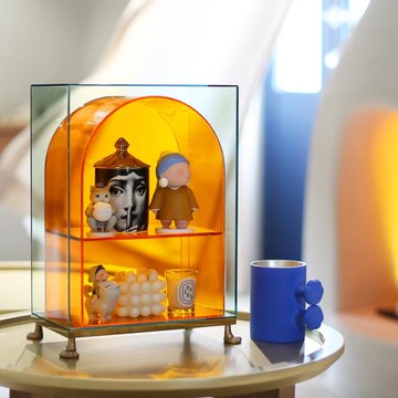 空之喵喵置物架多層收納架客廳桌面亞克力輕奢香水雜物杯子整理架