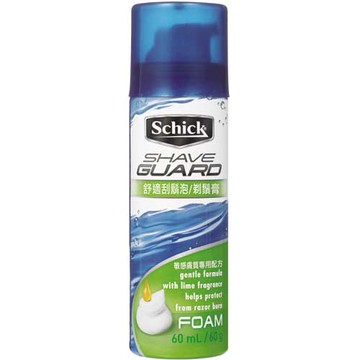 【Schick舒適牌】敏感膚質專用 刮鬍泡 60g