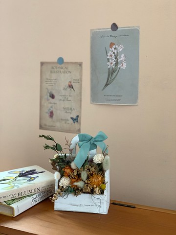 包包型木底座/乾燥花