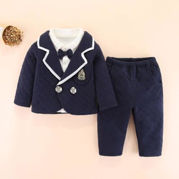 男童西裝三件套男寶寶百天周歲禮服幼兒兒童洋氣紳士西服套裝春秋