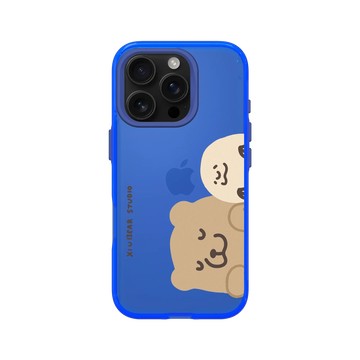 iPhone 16 Pro Clear 激光藍 - 咻咻熊 XiuXiubear - 熊與泥