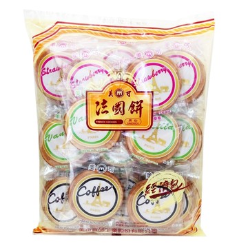 美可 法國餅夾心經濟包528g(奶蛋素)