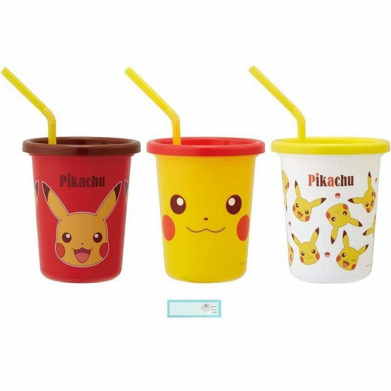 ポケモン コップ ストロー付き タンブラー 3個 3ml プラスチック 日本製 ポケットモンスター ピカチュウ 当店オリジナルロゴ入り名 通販 Lineポイント最大0 5 Get Lineショッピング