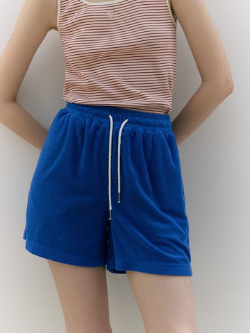 Terry Banding Pants_Cobalt Blue