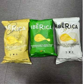 西班牙🇪🇸IBERICA 伊森思 厚切洋芋片Spirit 洋芋片 黑松露/蜂蜜芥末/地中海香草/熟成起司 115g 薯片