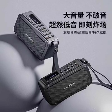 夏新Q19插卡小音箱U盤大音量戶外運動騎行低音炮老人FM收音機