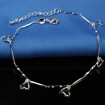 925純銀腳鍊銀飾-簡約流行獨特大方生日情人節禮物女飾品73go44【獨家進口】【米蘭精品】