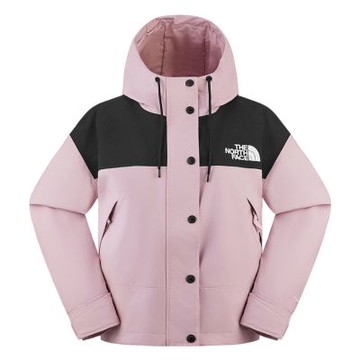 The North Face 北臉 衝鋒衣 女 運動連帽外套 防風 防潑水 透氣 W REIGN ON JACKET - AP 粉 NF0A8FZRF0I