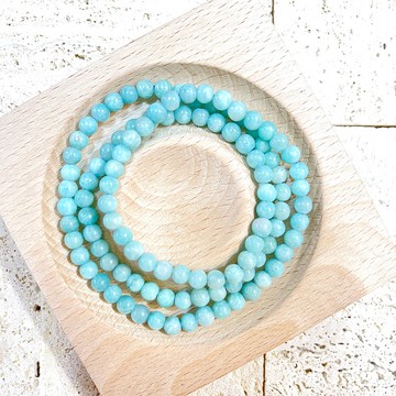 擁有希望之石的天河石 三圈手串 生日禮物 母親節 好運 貴人運