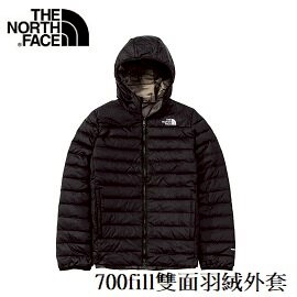 [ THE NORTH FACE ] 男 700fill雙面羽絨外套 黑 / NF0A4NG3JK3