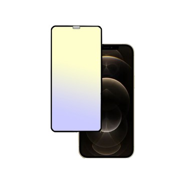 Oweida iPhone 12/12Pro 電競霧面+抗藍光 滿版鋼化玻璃貼