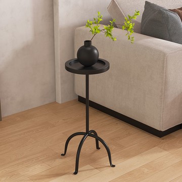 茶几 邊桌 美式復古鐵藝邊幾沙發小茶桌客廳陽臺戶外庭院花園露臺休閑咖啡桌S0128公司貨