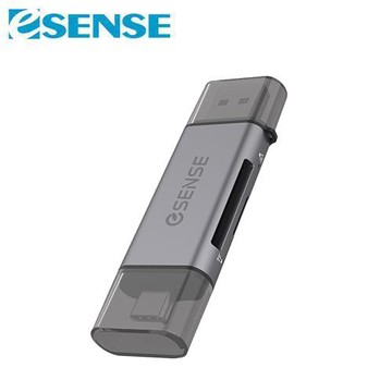 Esense逸盛 R332 雙介面雙槽讀卡機 (灰)原價 420 (省 71)