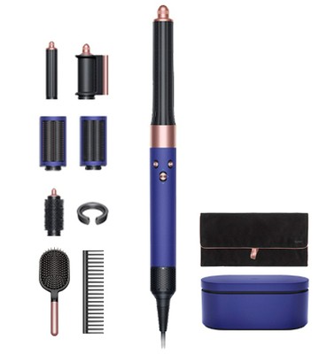 【限量雙梳版】Dyson Airwrap™ HS05 多功能造型器 長型髮捲版 長春花藍配玫瑰金 搭配精美禮盒