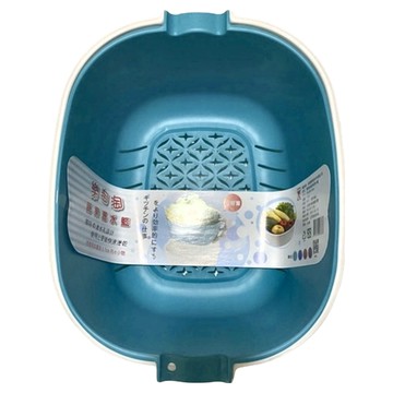 JEAN YEEN 展瑩 蔬果瀝水籃 7.6L大容量  多色 款式隨機  35 x 28 x 16cm  1個