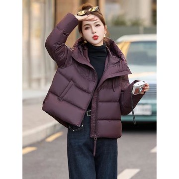 2024冬季新款高端連帽保暖短款羽絨服女小個子減齡漂亮洋氣超好看