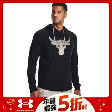 【UNDER ARMOUR】男 Project Rock連帽長袖套頭衫_1367107-001
