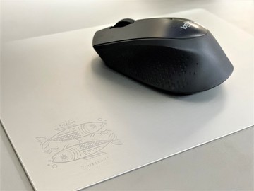 【客製化生日禮】鋁合金滑鼠墊│A4尺寸│12星座│姓名免費刻字