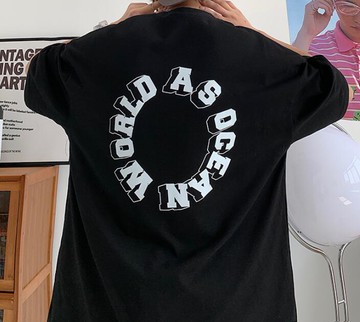 FINDSENSE X 韓潮 男士 街頭時尚 立體字母圖案 寬鬆大尺碼 短袖T恤 男T 學生T