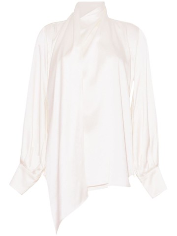 Adam Lippes - foulard silk blouse - women - Silk - 6 - Neutrals