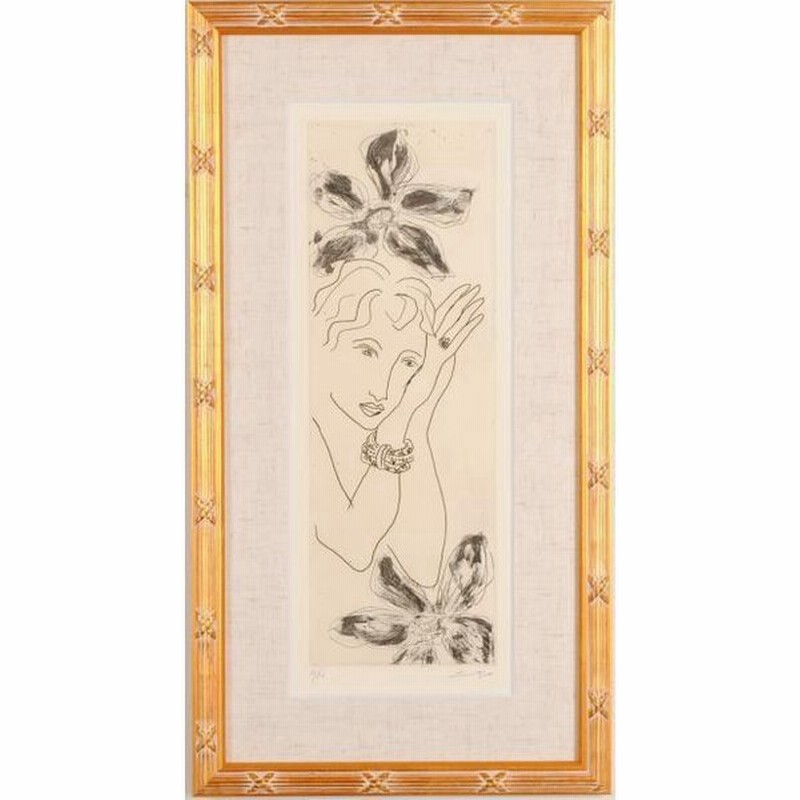 人物画 絵画 女性 花 銅版画 エッチング 山宮律子 花と女 額付き 通販 Lineポイント最大0 5 Get Lineショッピング