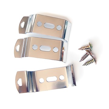 克拉曼斯 捲簾卡扣支架 4.5 x 2 cm  金屬銀  3個