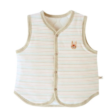 【SISSO有機棉】開心小兔吸濕保暖澎澎小背心