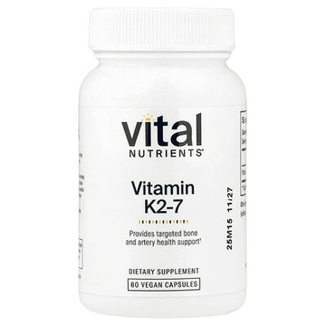 Vital Nutrients, 維生素 K2-7，180 微克，60 粒全素膠囊