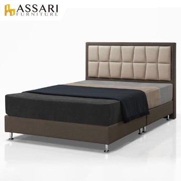 【ASSARI】傢集908型貓抓皮床頭片-單大3.5尺咖啡色