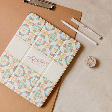 富士山 磁磚系列 / iPad 保護殼 - 粉