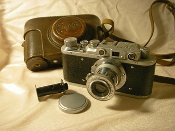 KMZ ZORKI-1 相機附 Industar-22 鏡頭 M39 LTM 鏡頭安裝包 1955