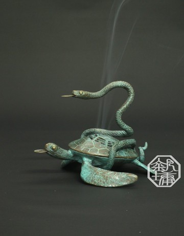 釩墉傳藝 【天之四靈-玄武/龜蛇】 香爐/風水擺件  *迎財款*