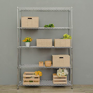 dayneeds 輕型 120x35x180cm 五層電鍍(鎖管)鐵架 波浪架/收納架/置物架