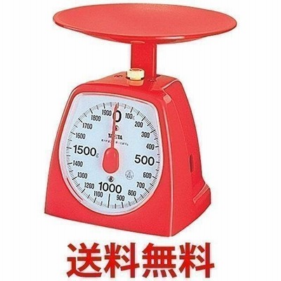 タニタ 1439-RD レッド クッキングスケール キッチン はかり料理 アナログ 2kg 10g単位 TANITA
