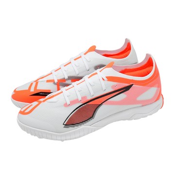 [ACS] Puma 足球鞋 Ultra 5 Match TT 男鞋 白 橘 人工草皮 水泥地 抓地 穩定 108351-01