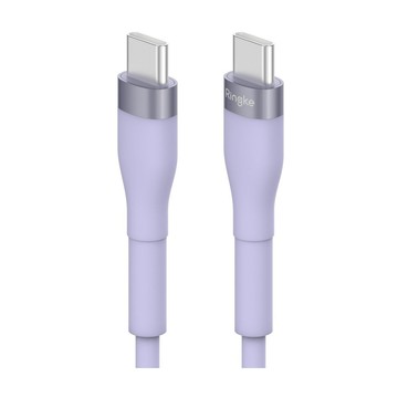 Ringke Type-C 轉 Type-C [Fast Charging Pastel Cable] 粉彩快速充電傳輸線2M紫藍白黃