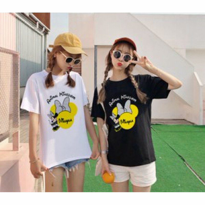 ディズニー キャラtシャツ ミッキーマウス ミニーちゃん ミニーマウス ｔ Shirt 半袖tシャツ Disney トップス お姉妹 お友達 お揃い カジ 通販 Lineポイント最大4 0 Get Lineショッピング