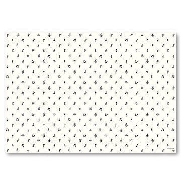 【黑色音符】包裝紙 三入