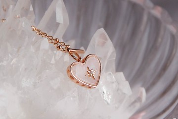 月光石 純銀鍍18K金 頸鍊 - LOVER | 戀人之石