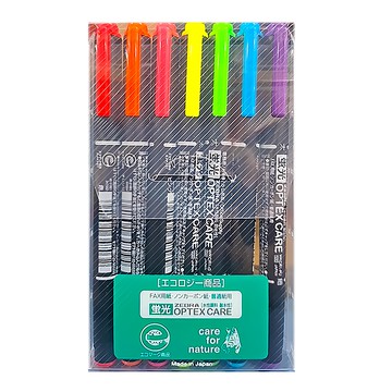 ZEBRA 斑馬牌 OPTEX CARE 環保螢光記號筆 WKCR1-7C 重點標記、環保材質、色彩鮮明  7支