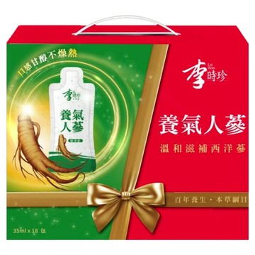 李時珍 養氣人蔘 蓮子百合複方飲 百年養生 本草綱目  18包  35ml  1盒