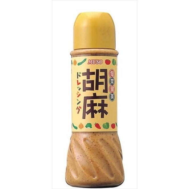 送料無料 ムソー 旬菜健美・胡麻ドレッシング 390ml×6個