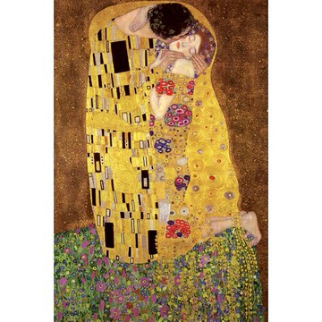 克林姆 Gustav Klimt《吻》- 進口海報 牆壁裝飾 居家裝飾
