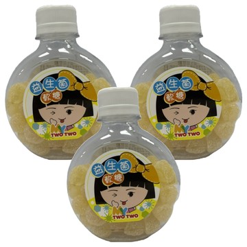 TwoTwo 益生菌軟糖(罐)95g  3入