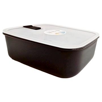 MEPAL EasyClip 輕巧蓋玻璃密封保鮮盒  238 x 167 x 70mm 石墨黑 365g 1.5L  1個