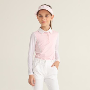 新品eg高爾夫女童服裝防曬冰絲兒童長袖春夏季青少年速干衣服套裝