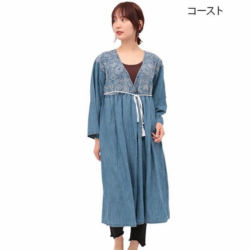 スコットクラブ SCOTCLUB デニムロングワンピース ガウン