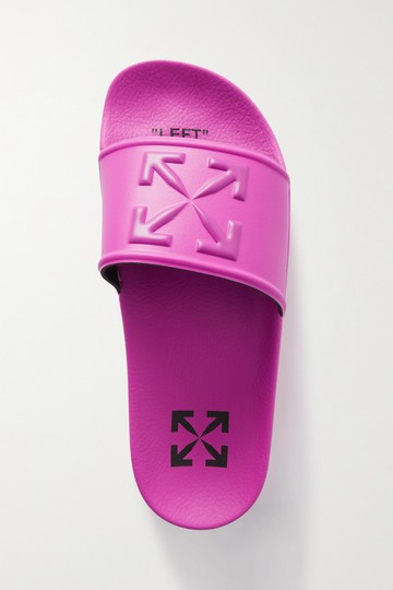 Off-White - Embossed Rubber Slides - Bright pink - IT41